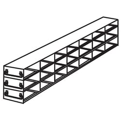 Cole-Parmer&nbsp;Argos Technologies PolarSafe Upright Drawer Freezer Rack for 0.2 mL Tube 96-Well PCR Boxes, 7 x 3 x 2 Array