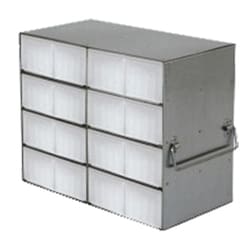 Cole-Parmer&nbsp;Argos Technologies PolarSafe Upright Freezer Rack for 50-Cell 0.5 mL Microtube Boxes, 2 x 4 x 2 Array