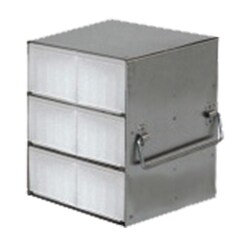 Cole-Parmer&nbsp;Argos Technologies PolarSafe Upright Freezer Rack for 50-Cell 1.5 mL Boxes, 1 x 3 x 2 Array