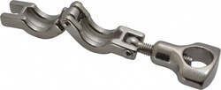 MSC VNE 13MHHM.75-H 3/4" Clamp Style Sanitary Stainless Steel Pipe Clamp