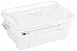 MSC Rubbermaid FG9S3000WHT 14 Gal, 400 Lb Load Capacity White Polypropylene