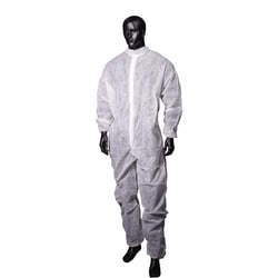 AMPri&nbsp;Med-Comfort Disposable Polypropylene White Overall