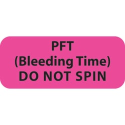 Marketlab, Inc.&nbsp;PFT (Bleeding Time) Do Not Spin Label