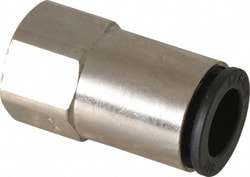 MSC 3/8" Outside Diam, 1/8 Npt, Nickel Plated Brass Push-To-Connect Tube