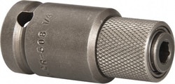 MSC&nbsp;Apex QR-508 1/2 Socket Drive to 1/4 Hex Female Quick-Release Square-Drive to Hex Bit Adapter 2-1/8