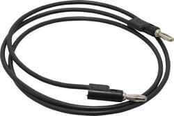 MSC Pomona B-36-0 Black Electrical Test Equipment Leads Use with Stacking Banana Plugs