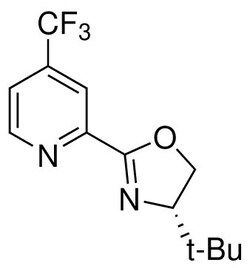 Strem, An Ascensus Company CAS# 1257527-14-2. 100mg. 2-[(4S)-4-tert-Butyl-4,5-dihydro-2-oxazolyl]-4-(trifluoromethyl)pyridine,