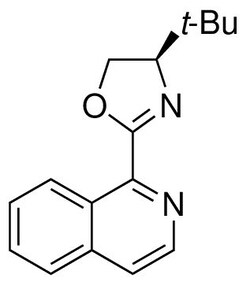 Strem, An Ascensus Company CAS# 1402851-53-9. 100mg. 1-[(4R)-4-tert-Butyl-4,5-dihydro-2-oxazolyl]isoquinoline,