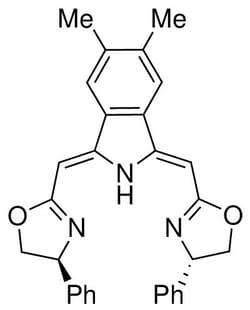 Strem, An Ascensus Company CAS# 1358991-79-3. 100mg. (1Z,3Z)-1,3-Bis[[(4S)-4,5-dihydro-4-phenyl-2-oxazolyl]methylene]-2,3-dihydro-5,6-dimethyl-1H-isoindole,