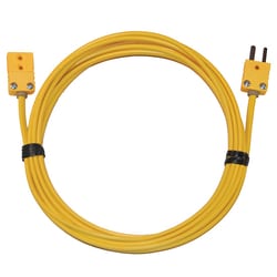 Cole-Parmer Digi-Sense Type-K, Extension Cable, Mini Connector, 10ft, 20-Gauge