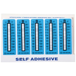 Cole-Parmer Irreversible 10 Point Vertical Temperature Label, 171-261F/77-127C; 10/Pk