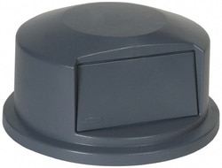 MSC Rubbermaid FG264788GRAY Round Lid for Use with 44 Gallon Round Trash Cans Gray, Polyethylene, For 2643 Brute Trash Cans