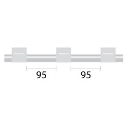 Glass Expansion Contour Flared End PVC Pump Tube 3tag, 95mm spacing, 1.02mm ID, White/White (PKT 6)