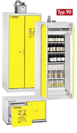 Dueperthal Sicherheitsschränke Interior Dimensions (D x W x H): 430 x 470 x 1452mm | Buy Online | Dueperthal&trade; | Fisher Scientific