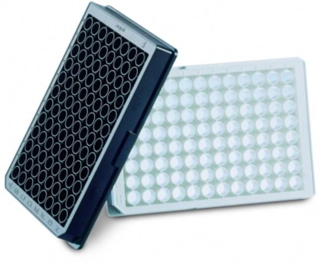 Greiner BioOne™ 96Well Mikrotiterplatten Black; Volume 392uL Greiner