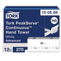 Tork PeakServe Continuous Paper Hand Towels H5:Facility Safety and Maintenance:Cleaning