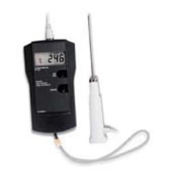 Hanna Instruments Termómetro modelo HI955501 con opción de sonda intercambiable