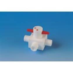 Bohlender PTFE L-shaped Bore 3-Way Stopcock Thread Size: GL18 | Buy Online | Bohlender&trade; | Fisher Scientific