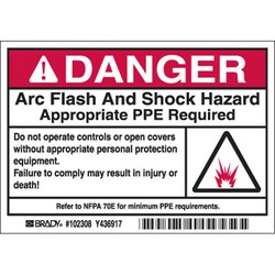 Brady&trade;&nbsp;Arc Flash Labels - Self-sticking Polyester