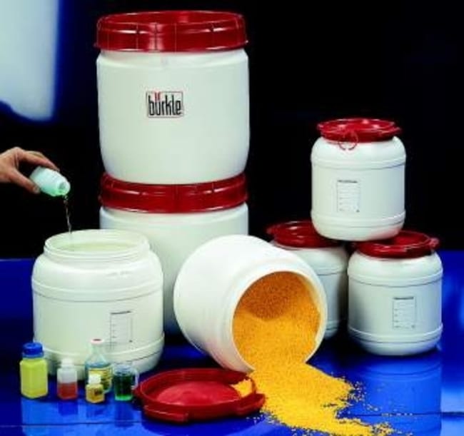 Buerkle™ HDPE Wide Mouth Disposal Keg Container Capacity 3.6L Round