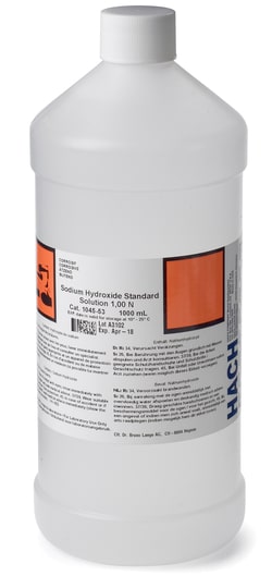 Hach Company Sodium Hydroxide Standard Solution, 1.000 N, 1 L, Quantity: