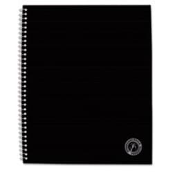 Enterprise Technology Solutions&nbsp;Deluxe Sugarcane Based Notebooks, Coated Bagasse Cover, 1-Subject, Medium/College Rule, Black Cover, (100) 11 x 8.5 Sheets