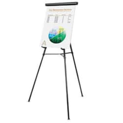 Enterprise Technology Solutions&nbsp;3-Leg Telescoping Easel With Pad Retainer, Adjusts 34