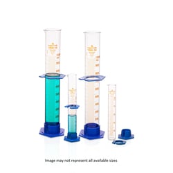 Supertek™ Class A, Reusable - Clear Glass Measuring Cylinders with Detachable Base and Collar