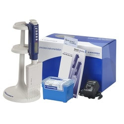 Socorex Pipette Acura electro 956 8-channels 10-200ul, w/charger +1 battery,