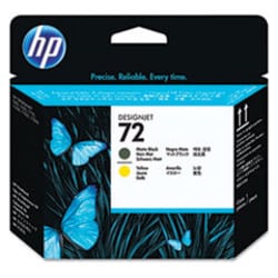 Enterprise Technology Solutions HP 72, (c9384a) Matte Black/yellow Printhead