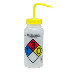 Bel-Art Safety-Labeled Wide-Mouth Wash Bottles Isopropanol | Buy Online | Bel-Art&trade; | Fisher Scientific