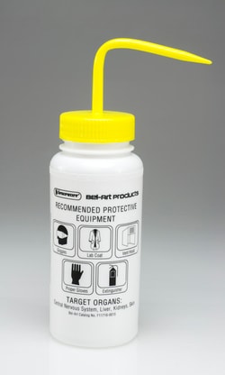 Bel-Art Safety-Labeled Wide-Mouth Wash Bottles Sodium Hypochlorite (Bleach) | Buy Online | Bel-Art&trade; | Fisher Scientific