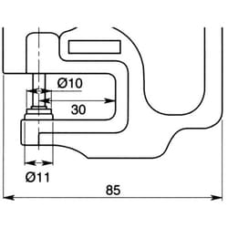 Mitutoyo DIAL THICKNESS GAUGE 20MM, Quantity: 1 Stück
