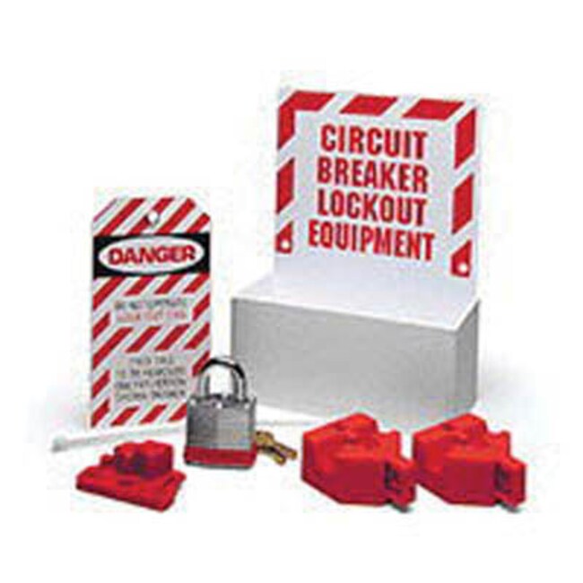 Brady™ Circuit Breaker Lockout Center Color Red Lockout Tagout