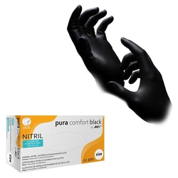 AMPri&nbsp;Puracomfort Black Nitrile Gloves