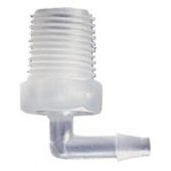 Ark Plas Products Premium Grade Natural Kynar Barbed Threaded Connectors 1/16 in. Barb | Buy Online | Ark Plas Products&trade; | Fisher Scientific