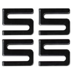 Enterprise Technology Solutions Wire Shelving S Hooks, Metal, Black, 4
