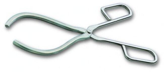 2 Pinces à Bécher De Laboratoire - Métal Rouge, Longueur 26 Cm - Pour Manipulation Flacons, Équipement Expérimentation