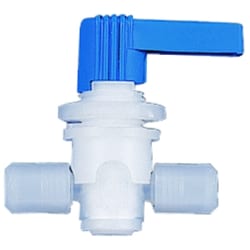 Saint-Gobain AstiPure V21MFC Series PFA 2-Way Stopcock Panel Mounted Valve 4 mm | Buy Online | Saint-Gobain | Fisher Scientific