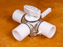 Hans Rudolph Inc Three-Way T-Shape™ Manual Directional Control Stopcock-Type™ valves