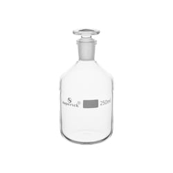 Supertek Clear Glass Narrow Mouth Reagent Bottles with Glass Stoppers 250 mL | Buy Online | Supertek&trade; | Fisher Scientific