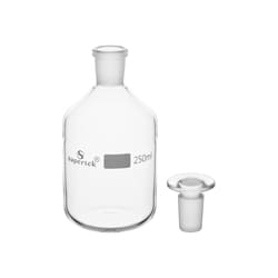 Supertek Clear Glass Narrow Mouth Reagent Bottles with Glass Stoppers 250 mL | Buy Online | Supertek&trade; | Fisher Scientific