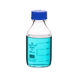 Supertek Clear Glass Graduated Reagent Bottles with Screw Caps and Drip-Free Pouring Rings 500 mL | Buy Online | Supertek&trade; | Fisher Scientific