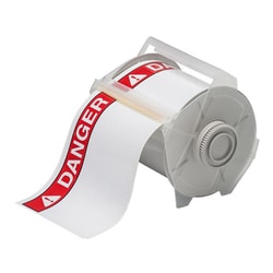 Brady™ GlobalMark™ Series Indoor/Outdoor Industrial Vinyl Blank Header Labels - ANSI DANGER Header