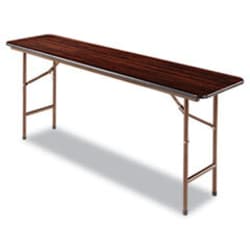 Enterprise Technology Solutions Wood Folding Table, Rectangular, 71.88w