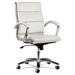 Enterprise Technology Solutions&nbsp;Alera Neratoli Mid-Back Slim Profile Chair, Faux Leather, Up To 275 Lb, 18.3