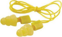 3M E-A-R Ultrafit Ear Plugs, Corded Color: Yellow; Noise Reduction: 20db;