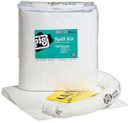 Manutan Oil only clear spill kit. Total absorp 21.3ltr, Quantity: Pack