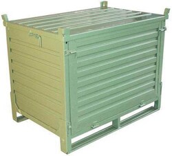 Manutan Folding pallet bin. O/a lxwxh 1200x800x985mm., Quantity: Each