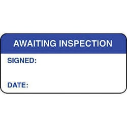 Manutan Awaiting inspection quality control labels, 18mm x 38mm | Buy Online | Manutan | Fisher Scientific